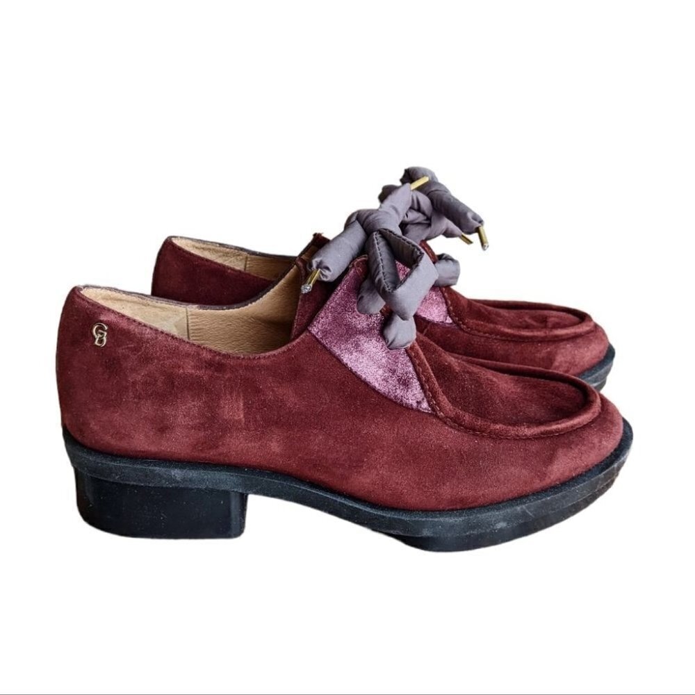 GADEA By Lodi new gel burgundy suede mocassins loafers size 39 @S7